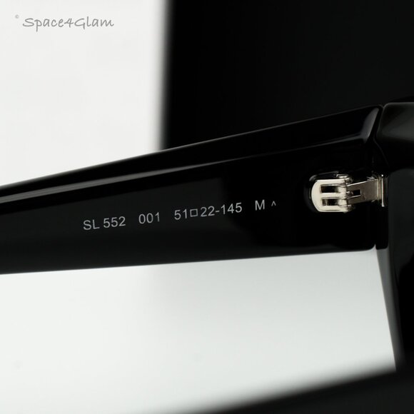 BRAND NEW Saint Laurent SL552 001 Black Black Cat Eye Women Sunglasses main image 6